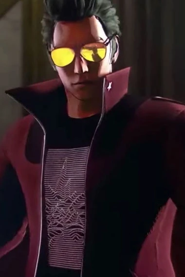 Travis Touchdown No More Heroes Maroon Cosplay Leather Jacket