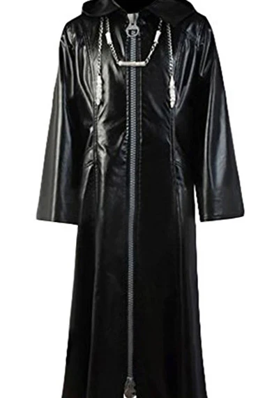 Kingdom Hearts Organization 13 Cosplay Hooded Leather Coat