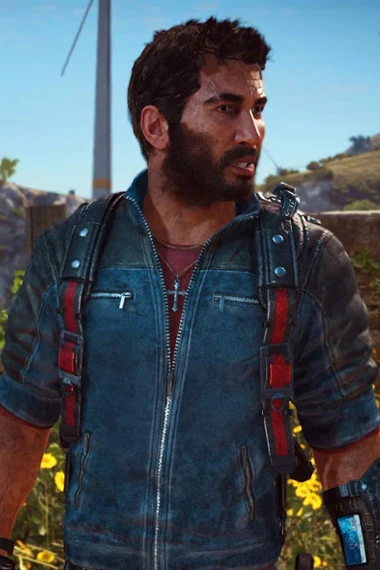 Rico Rodriguez Just Cause 3 The Scorpion Blue Cosplay Jacket