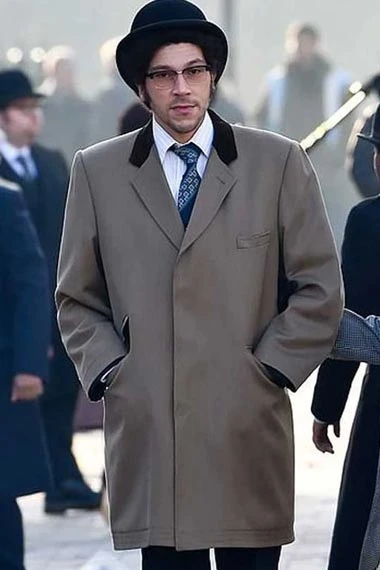 Cruella Joel Fry Jasper Mens Casual Grey Cotton Trench Coat