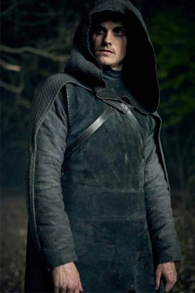 Weeping Monk Daniel Sharman Cursed Grey Suede Leather Coat