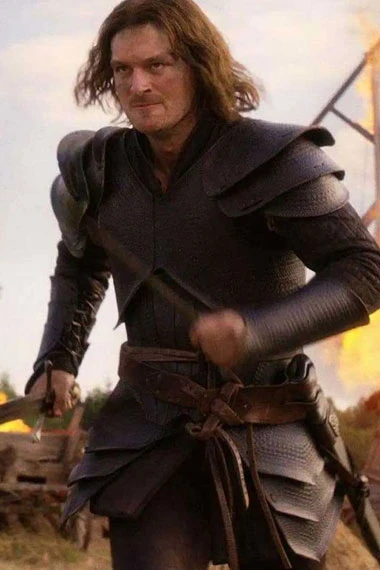 Gawain Cursed TV Show Matt Stokoe Black Cosplay Leather Jacket