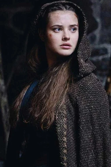 Nimue Katherine Langford Cursed Black Cloak