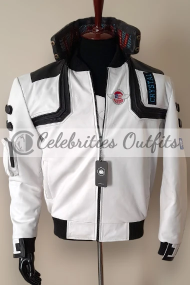 Samurai Cyberpunk 2077 Video Game Bomber Brown Cosplay Jacket