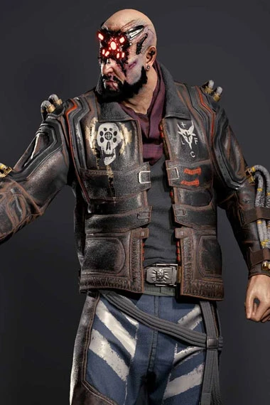 Cyberpunk 2077 Gaming Royce Distressed Brown Cosplay Jacket