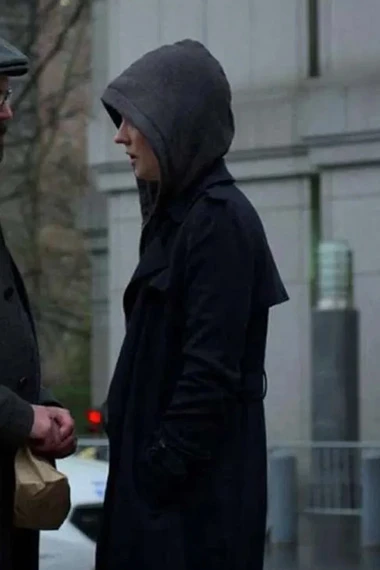 Karen Page Deborah Ann Woll Daredevil Black Cotton Trench Coat