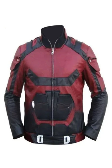 Matt Murdock Charlie Cox Daredevil Maroon Cosplay Jacket