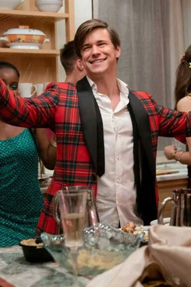 Glenn McCuen Dash And Lily Edgar Thibaud Red Checked Blazer