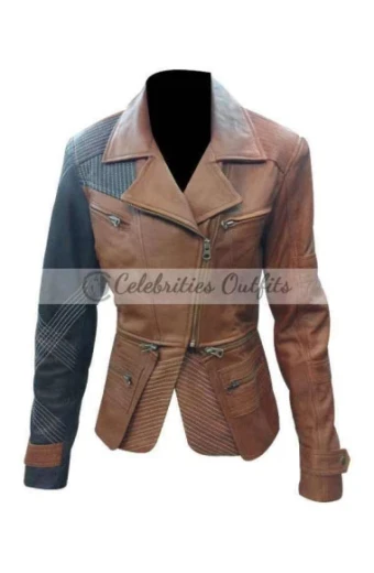 Julie Benz Amanda Rosewater Defiance Brown Trench Jacket julie-benz-defiance-jacket