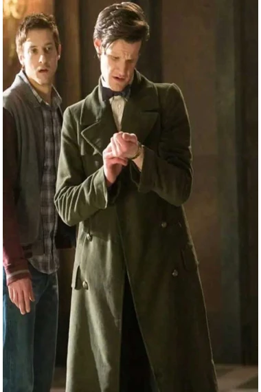 Matt Smith Doctor Who The Doctor Green Cotton Coat