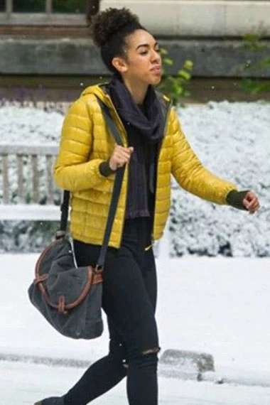 Pearl Mackie Bill Potts Doctor Who Yellow Parachute Jacket doctor-who-pearl-mackie-yellow-jacket