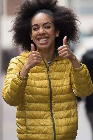 Doctor Who Pearl Mackie Bill Potts Yellow Parachute Jacket