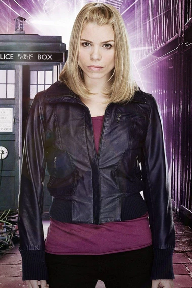 Doctor Who Rose Tyler Purple Genuine Leather Jacket