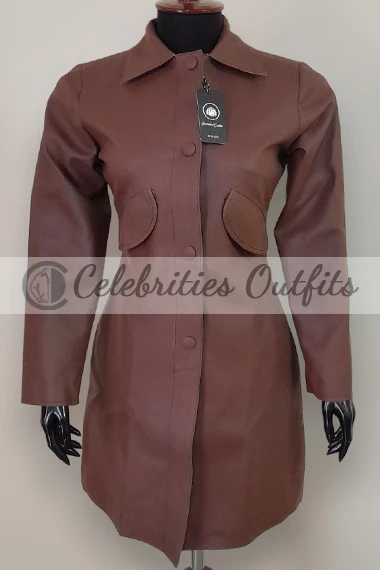 Doctor Who Catherine Tate Donna Noble Brown Leather Coat doctor-who-catherine-tate-jacket