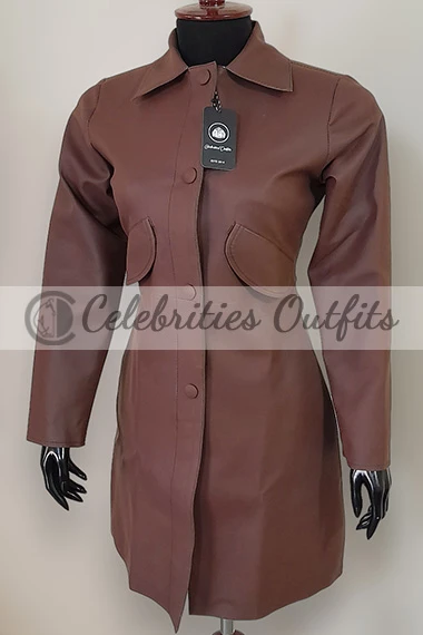 Doctor Who Catherine Tate Donna Noble Brown Leather Coat doctor-who-catherine-tate-jacket