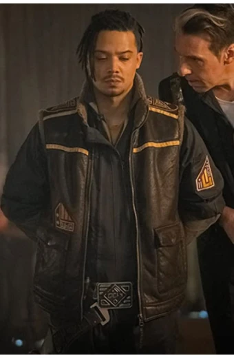 Vinder Jacob Anderson Doctor Who TV Show Brown Leather Vest doctor-who-jacob-vinder-vest