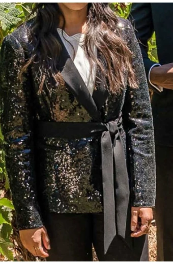 Doctor Who TV Show Yasmin Khan Mandip Gill Black Sequin Coat doctor-who-mandip-gill-sequin-coat