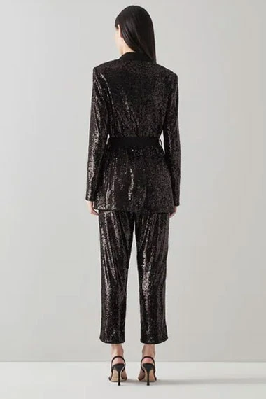 Doctor Who TV Show Yasmin Khan Mandip Gill Black Sequin Coat doctor-who-mandip-gill-sequin-coat
