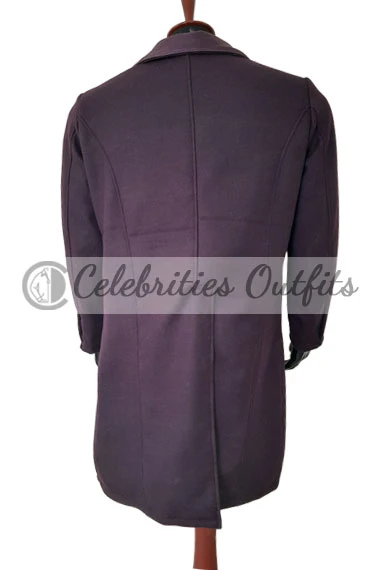 Doctor Who Eleventh Doctor Matt Smith Purple Wool Trench Coat doctor-who-matt-smith-purple-wool-coat