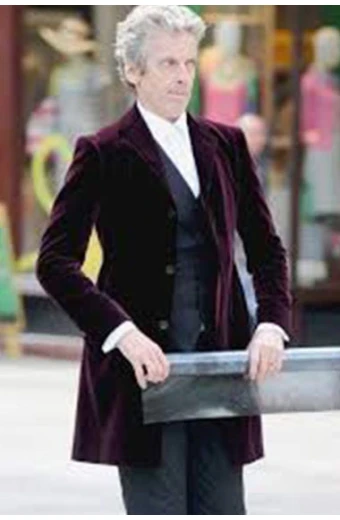 Twelfth Doctor Peter Capaldi Doctor Who TV Show Maroon Coat twelfth-doctor-peter-capaldi-coat