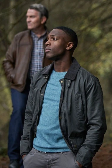 Doctor Who TV Show Ryan Sinclair Tosin Cole Grey Cotton Jacket