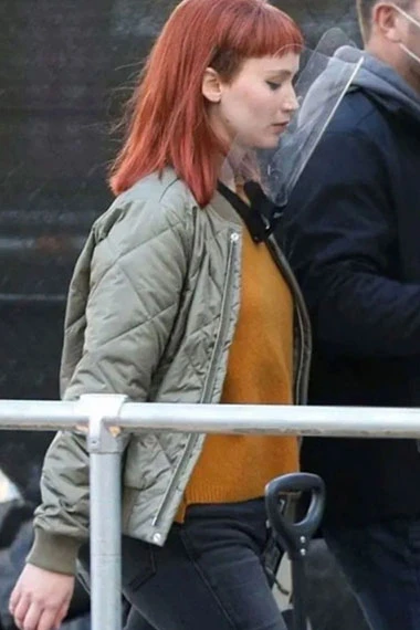 Dont Look Up Jennifer Lawrence Kate Dibiasky Bomber Jacket