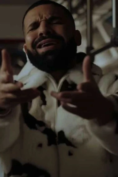 Whats Next Aubrey Drake Graham White And Brown Camo Fur Jacket