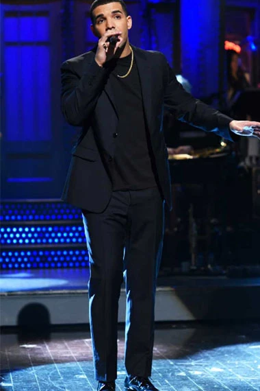 Mens Drake Saturday Night Live Casual Black Cotton Tuxedo