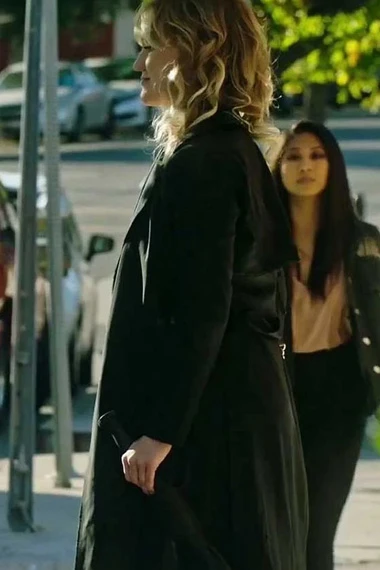 Jaye Driven to the Edge Danielle Burgess Black Trench Coat