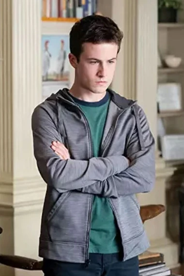 The Dropout Dylan Minnette Grey Fleece Hoodie Jacket