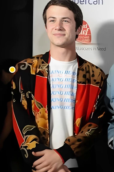 Red Carpet Dylan Minnette Bomber Jacket