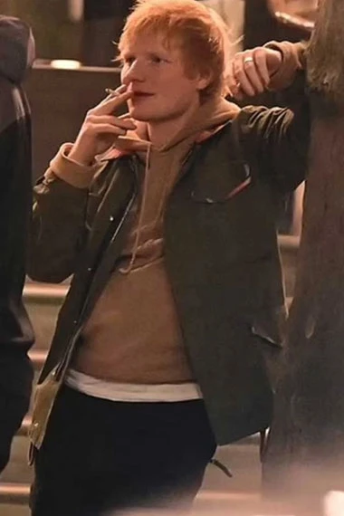 Ed Sheeran Around With Friends Kerridges Green Cotton Jacket