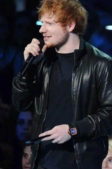 Ed Sheeran The Sum Of It All Premiere Black Bomber Jacket