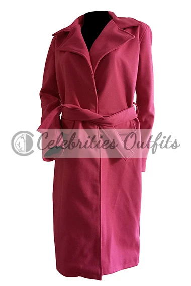 Emily in Paris Lily Collins Emily Cooper Pink Trench Coat