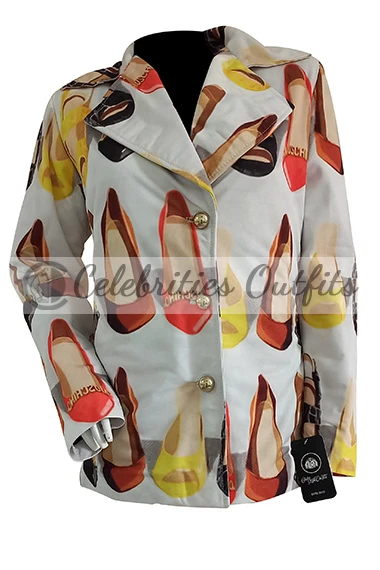 Emily Cooper Lily Collins Emily In Paris Shoe Printed Coat
