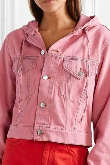 Lily Collins Emily Cooper Emily in Paris Pink Hooded Jacket