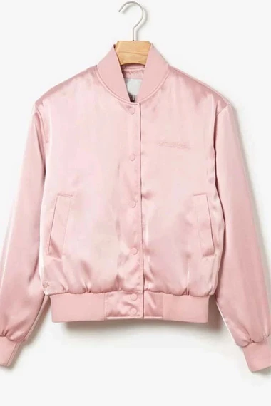 Lily Collins Emily Cooper Emily in Paris Pink Satin Jacket