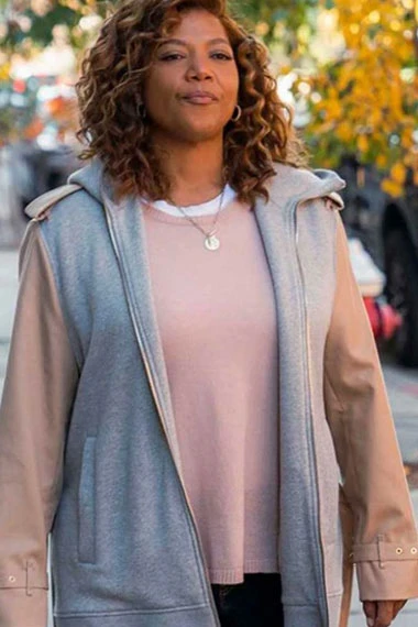Queen Latifah Robyn McCall The Equalizer Grey Hooded Jacket