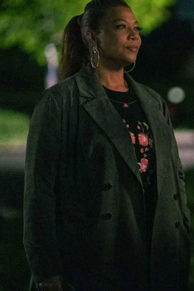 Queen Latifah Robyn McCall Equalizer Green Wool Trench Coat