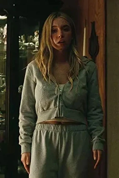 Euphoria Sydney Sweeney Cassie Howard Blue Fleece Hoodie