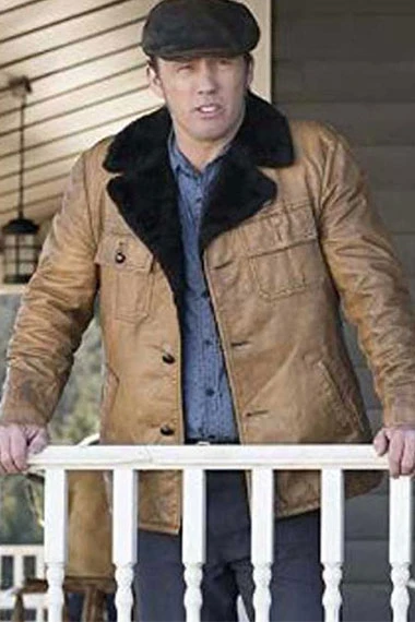 Dodd Gerhardt Fargo Jeffrey Donovan Leather Shearling Jacket