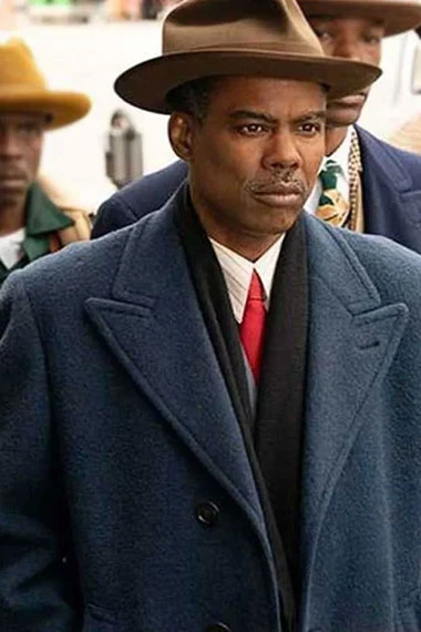 Fargo TV Series Chris Rock Loy Cannon Grey Wool Trench Coat