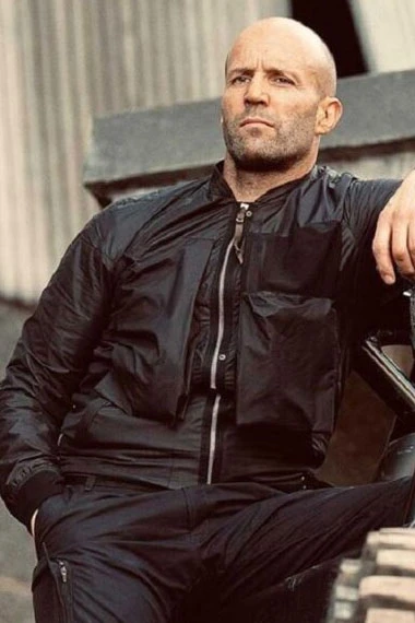 Hobbs And Shaw Jason Statham Deckard Shaw Black Bomber Jacket