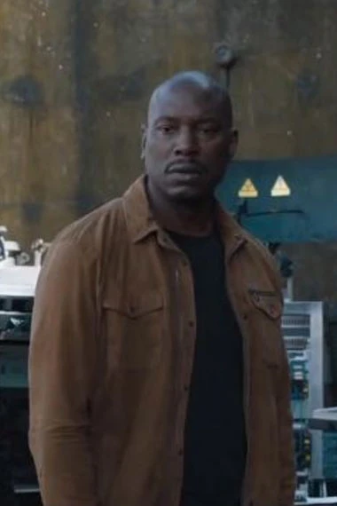 Fast And Furious Roman Pearce Tyrese Gibson Brown Suede Jacket