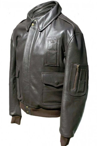 Aliens Ripley Sigourney Weaver Brown Leather Jacket