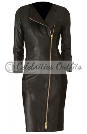 Ashley Roberts Trench Leather Jacket ashley-roberts-trench-leather-jacket-coat