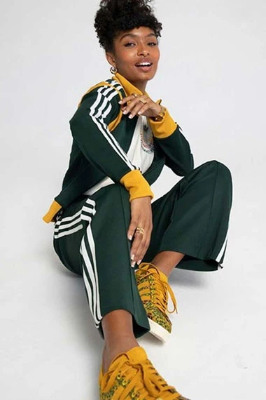 Marsai Martin Diane Johnson Black ish Green Track Jacket