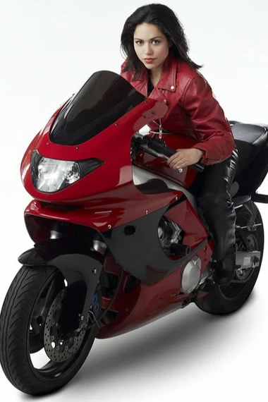 Alyssa Diaz Elena Validus Ben 10 Alien Swarm Red Biker Jacket
