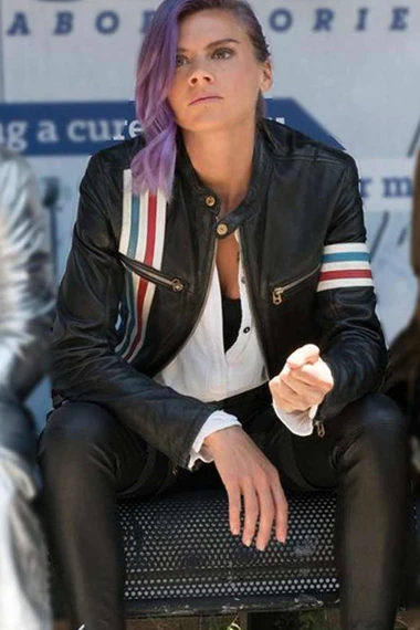 Tiger Future Man Eliza Coupe Biker Leather Jacket