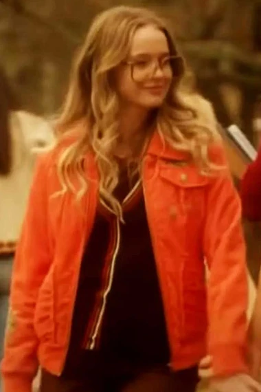 Kate Mularkey Sarah Chalke Firefly Lane Orange Corduroy Jacket